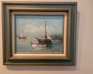 Original Oil Painting, Signed by the Artist "Christo"