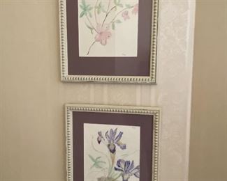 Framed Water Colors by Kathryn Bovard, "BoKay"