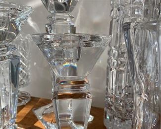 Heavy Glass Candle Holders