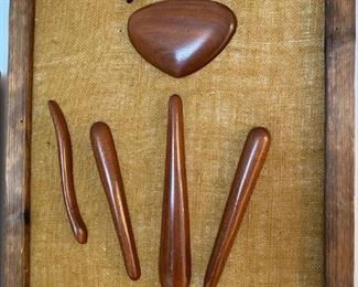 Unique Wooden Minimalist Cat Art!