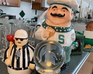 Michigan State Cookie Jar, Michigan State Decor