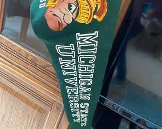 Michigan State Pennant - just ONE piece of a treasure trove of Michigan State Memorabilia!