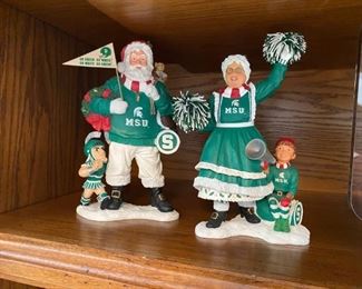 Even Santa and Mrs. Claus are in the Spartan Spirit!