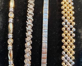 Diamond tennis bracelets