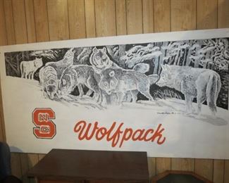 ANOTHER HAROLD STEYERS ORIGINAL.  THIS WOULD LOOK GREAT IN ANY WOLFPACK MANCAVE.