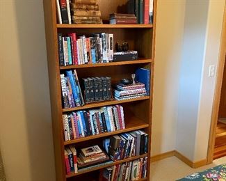 (3)  Bookcases Oak plus....newer & older books