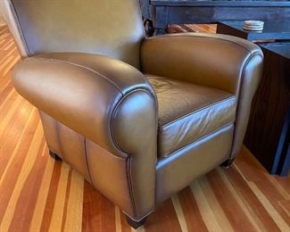 Leather Chairs Pottery Barn  (2) w/ottoman sold separate
