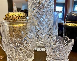 Several Crystal pieces…few Waterford pieces
