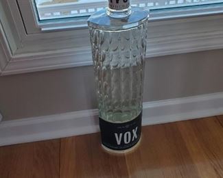 Vox display Vodka bottle