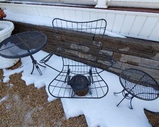Metal outdoor chair