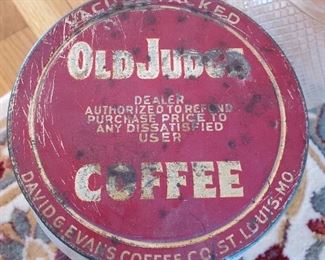 2 of 2 Old Judge glass coffee containers