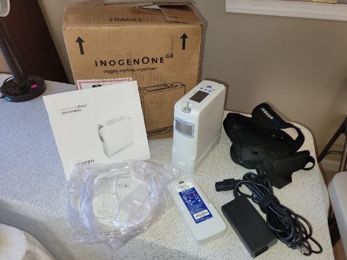 $1200, Inogen One G4 Portable Oxygen Concentrator, only 30.36 hours on it.  Retail$2800-$3000
