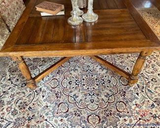 ETHAN ALLEN Wood Mission Style Coffee Table