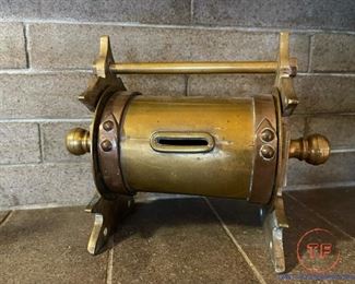 Antique Brass / Copper Irish Poor Box