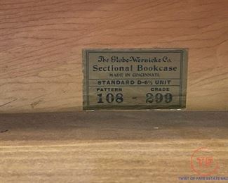 Antique 3 Stack Globe - Wernicke Barrister Bookcase