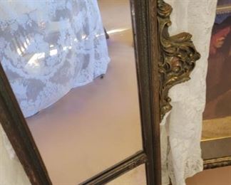 Stunning Vintage - Ornate, Gilded Large Lobby Mirror