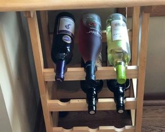 Wine and Wine Rack. 