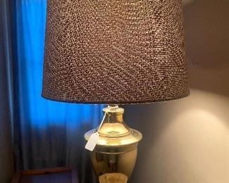 Solid Brass lamp with very pretty shade