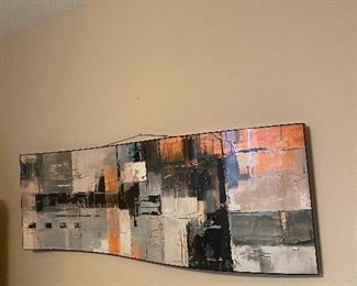 Large abstract art piece 
Very HEAVY!