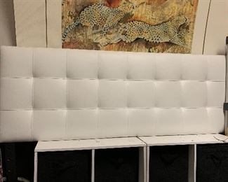 Padded full size headboard 