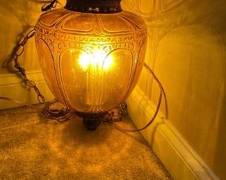 Retro golden pendant light!