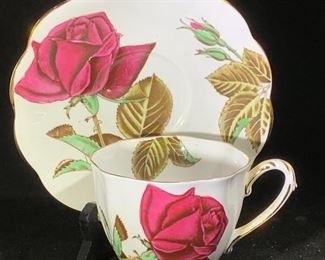 English Rose Royal Standard cup and saucer