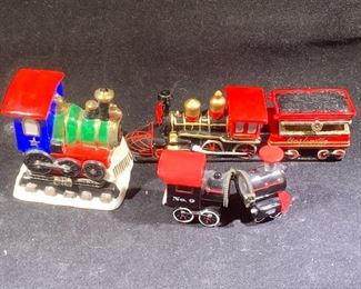 small train themed trinket boxes