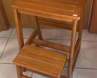 sturdy fold-out step stool