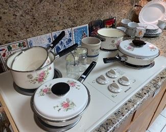 vintage Marubishi cookware 