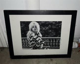 Framed picture of Brigitte Bardot from movie A Very Private affair (1962)