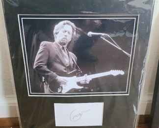 Eric Clapton signed picture