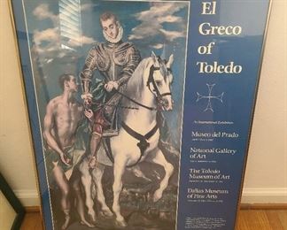 1 of 3 Vintage1982 El Greco of Toledo Poster