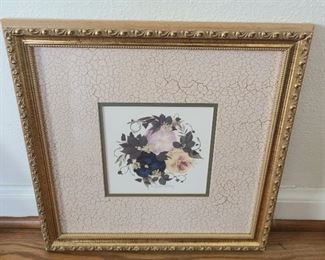 1 of 2 Framed Art Print "Pressed Flowers Tendrils" by Wallis Rehberg