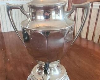 1 of 3 Vintage Silver Plated Coffee Brewing Pot