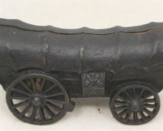 9 - Cast Iron Stage Coach Wagon 6 3/4" long
