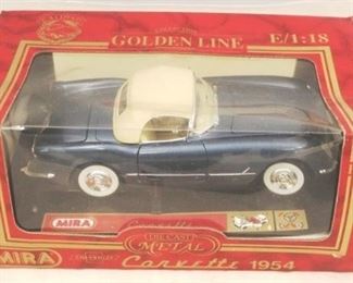 14 - Mira 1954 Corvette 1/18 Scale Model Car In Box
