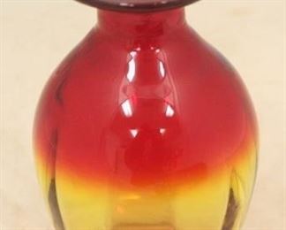 25 - Amberina Art Glass Vase 6 1/4" tall
