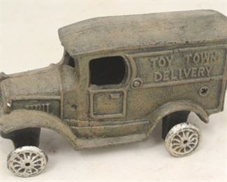29 - Cast Iron Toy Delivery Truck 6 x 3 1/4
