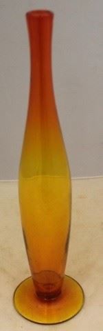 33 - Art Glass Vase 16" tall
