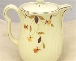 37 - Hall's Jewel Tea Pottery Coffeepot 10 1/2 x 8 1/2
