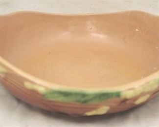 47 - Roseville Snowberry 2 Handled Bowl 10 1/4 x 3