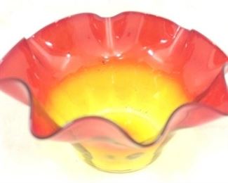 62 - Art Glass Bowl 8 x 4