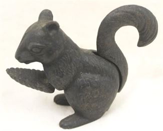 72 - Cast Iron Squirrel Nutcracker 4 1/2 x 6