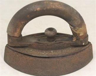 81 - Antique Hand Iron 6 3/4" x 5 1/2"