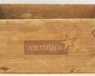 88 - Armour Corned Beef Wood Box 15 x 7 1/2 x 8
