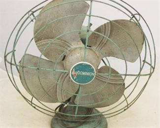 109 - Vintage Dominion Metal Blade Fan 15 x 13 1/2