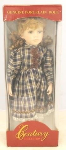 163 - Century Collection Porcelain Doll - 16" tall
