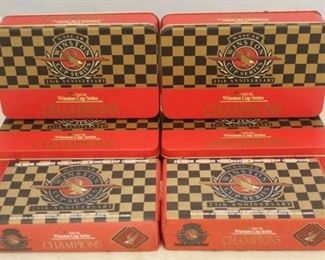 194 - Lot of 4 Winston Metal Tins w/ 2 Boxes of Matches
