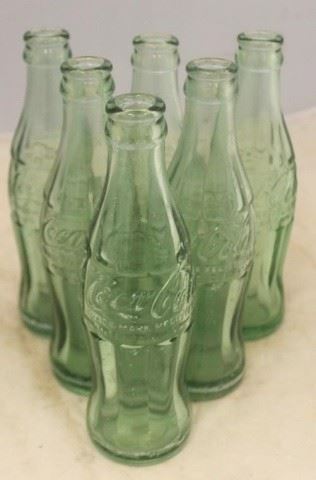 203 - Lot of 6 Vintage Coca-Cola Glass Bottles
