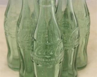 208 - Lot of 6 Vintage Coca-Cola Glass Bottles